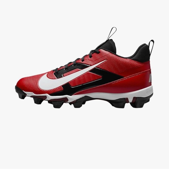 Nike Men’s Alpha Menace 4 Shark Cleats Red Black Size 11.5 - Picture 1 of 9